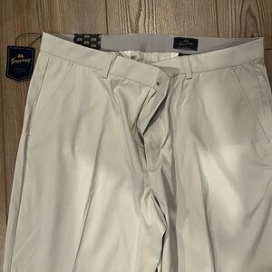 Men's Elegant Cream Dress Pants 38